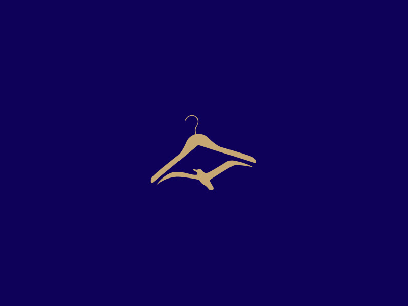 ALBATROS bird brand branding fashion hanger identity logo logotype marks symbols