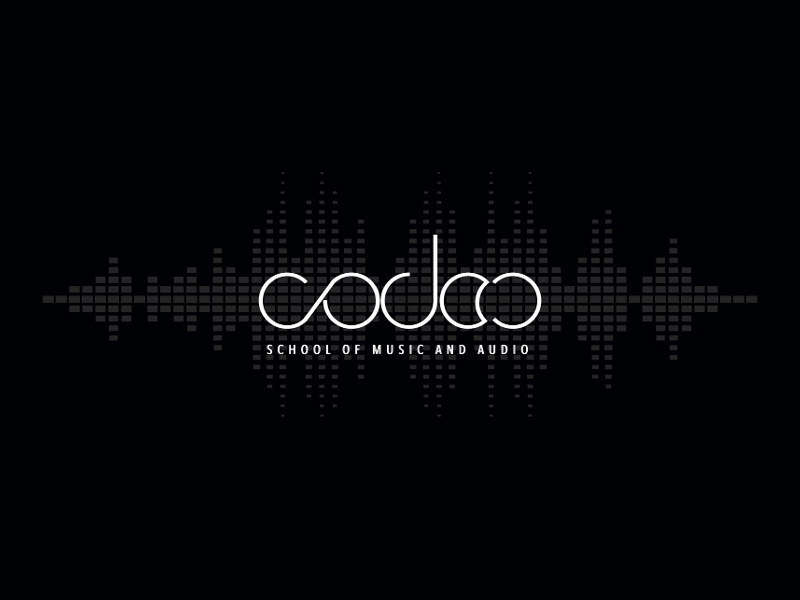 LOGO FOR CODEC animated logo brand branding identity logo logotype marks music school school of music symbols