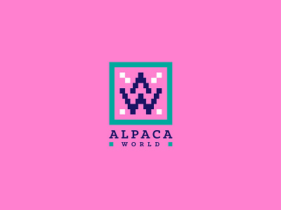 LOGO FOR ALPACA WORLD alpaca brand branding identity logo logotype marks startup symbols