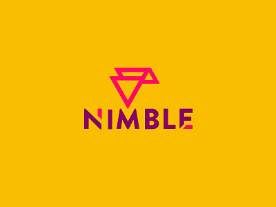 NIMBLE bags bird brand branding identity logo logotype marks symbols typography