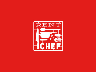 RENT A CHEF brand branding chef identity kitchen logo logotype marks restaurant symbols