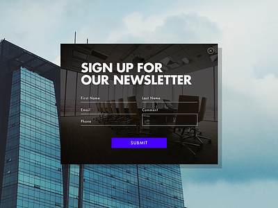 Daily Ui 016 Pop Up / Overlay