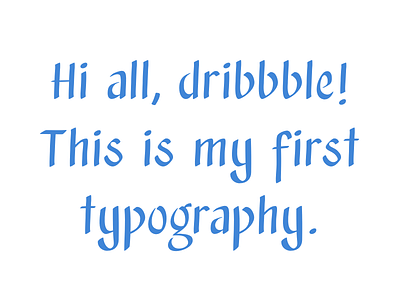 My first typography!