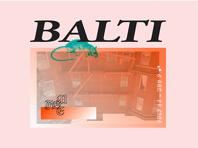 Balti baltimore collage illustration layers lettering maryland rat type typography