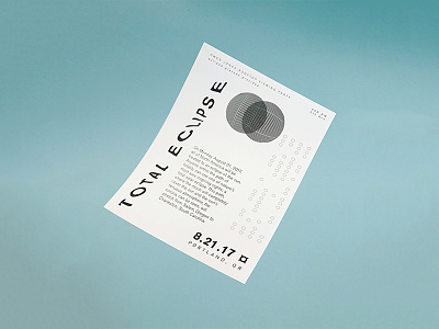 Solar Zone eclipse layers lettering poster solar eclipse type typography