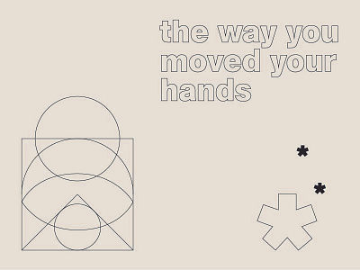 Your Hands experimental type geometric icon illustration typography