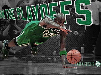 Celtics Playoff Wallpaper basketball boston celtic celtics dive garnett green nba playoffs reach sports type typography