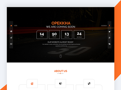 Opekkha – HTML5 Responsive Coming Soon Template bootstrap coming soon css design free html template freebie html opekkha revolthemes template web web design