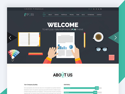 Klasik – HTML5 Corporate Template Free Download bootstrap business css design free html template freebie html klasik revolthemes template web web design