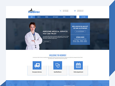 Medirev – Free Medical HTML Template