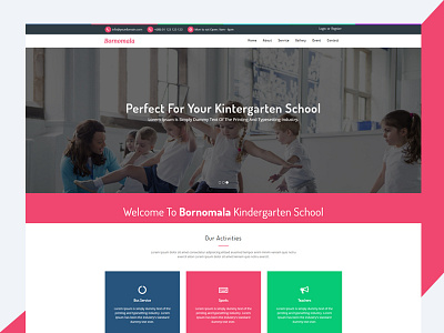 Bornomala – Kindergarten & School HTML Template