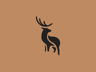 Deer mark animal brand branding brandmark deer identity logo logo concept logo design logotype monogram