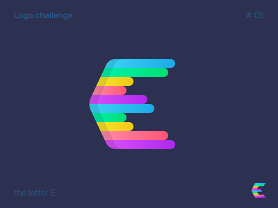 Logo challenge #5 - Letter E brand branding brandmark challenge identity letter e letter logo letter logo e logo logo challenge logo design logotype