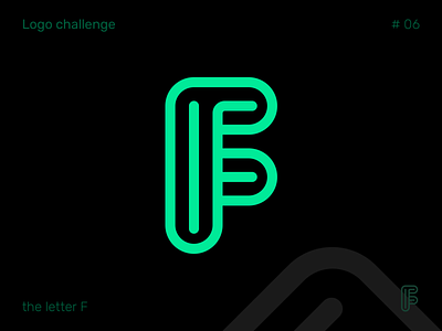 Logo challenge #6 - Letter F brand branding brandmark challenge f monogram identity letter logo letter logo f logo logo challenge logo design logotype