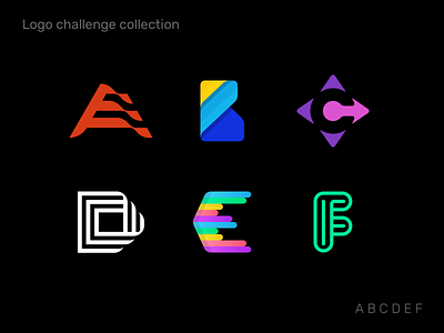 Logo challenge collection v1 branding logo logo collection logotype logotypes