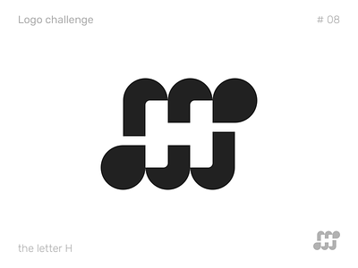 Logo challenge #8 - Letter H v1 brand branding brandmark h logo h monogram identity letter h letter logo logo logo design logotype