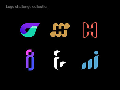 Logo challenge collection v2 brandmark logo collection logo design logotype