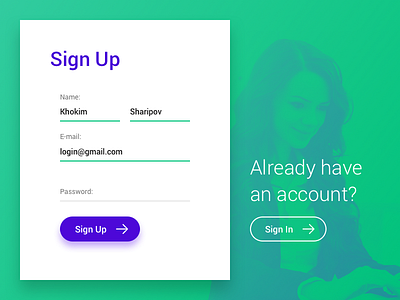 Daily UI #001 - Sign Up