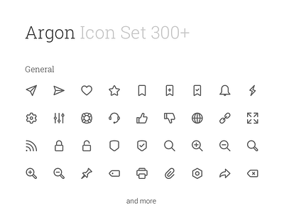 Argon Premium Icon Set 300+