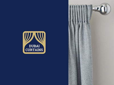 Dubai Curtains logotype concept brand curtains logo logotype
