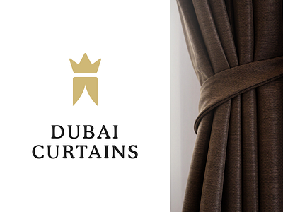 Dubai Curtains logotype concept v2