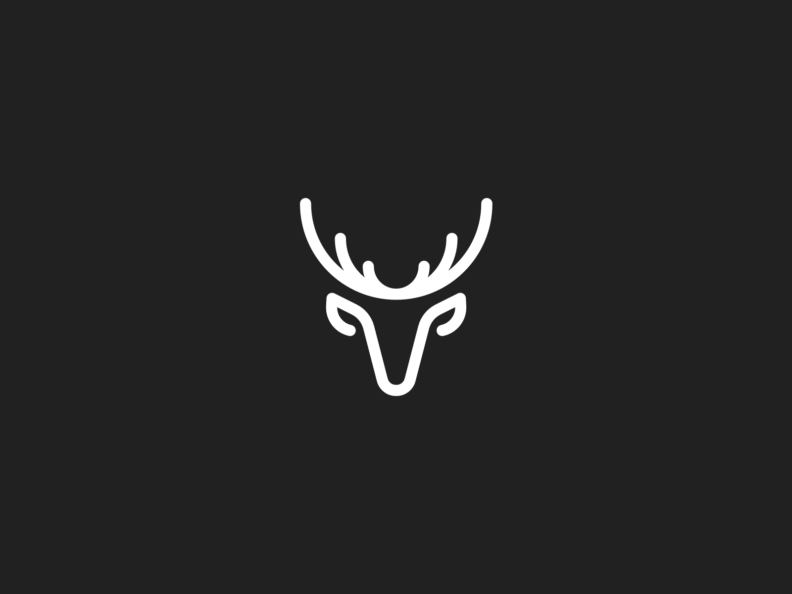 Deer monogram concept by Khokim on Dribbble