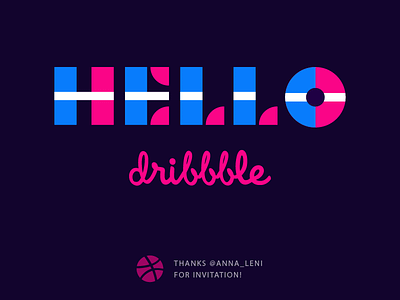 Hello Dribbble! debut dribbble first hello shot