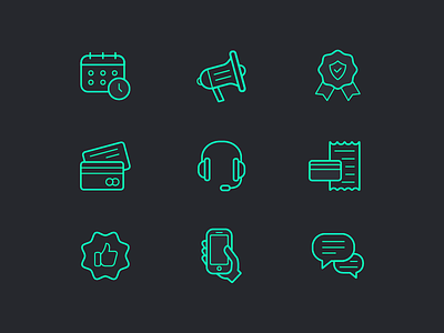 Business icon set business finance icon icons line marketing outline set stroke vector