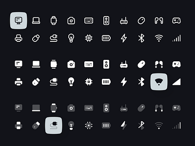 Computers and Electronics Icon Set