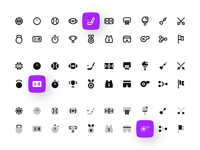 Sport and Fitness Icon Set clean dark design duotone figma fitness icon set icons interface light line minimal minimalism png solid sport ui ux vector