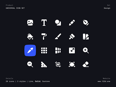 Universal Icon Set | Design by Dima Groshev | 123done on Dribbble