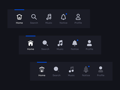 Tab Bar Navigation | Universal Icon Set v2.0