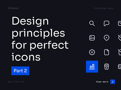 Design principles for perfect icons | Part 2 123done education glyph guide icon icon design icon pack icon set icon system iconography icons iconset symbol tips tutorial universal icon set vector icons