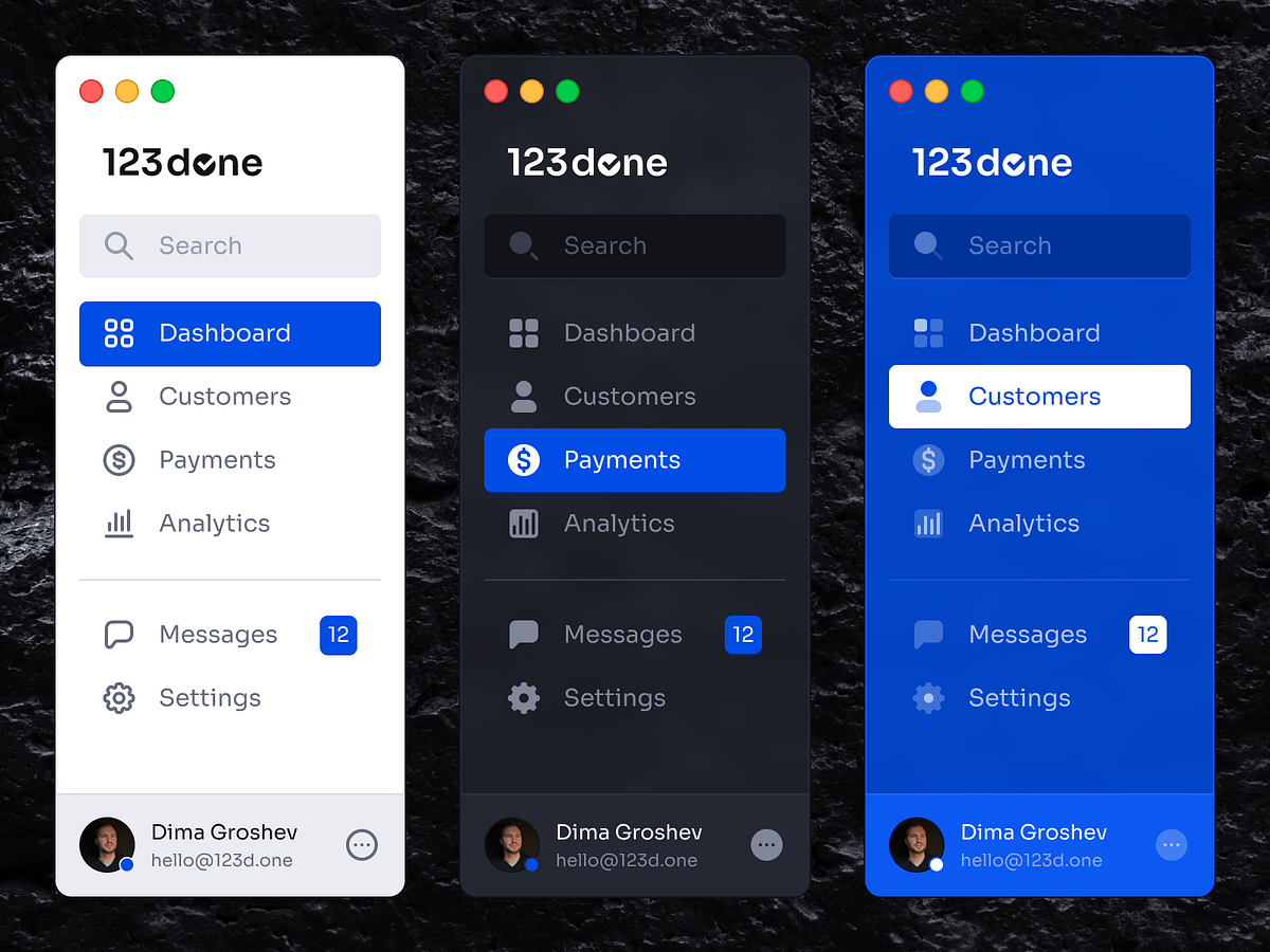 Mobile Sidebar designs, themes, templates and downloadable graphic
