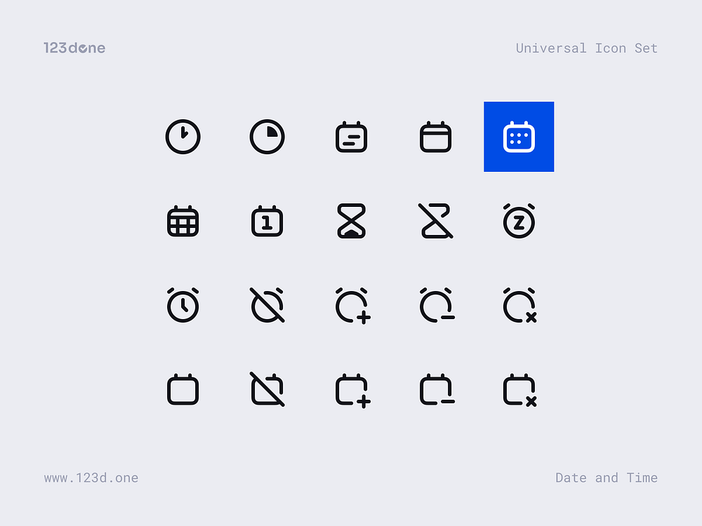Universal Icon Set by Dima Groshev | 123done on Dribbble