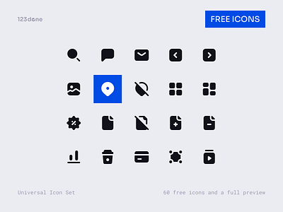 Universal Icon Set | Free Icons