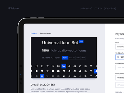 Universal UI Kit (Website) | Templates