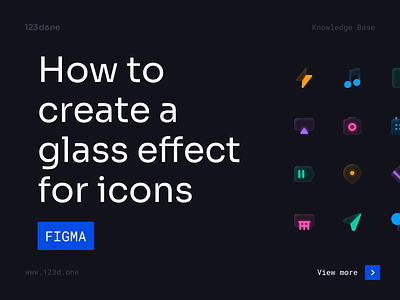 Glass effect for icons in Figma