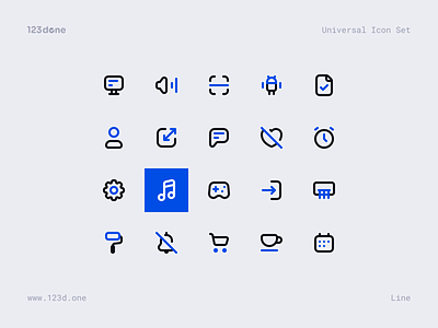 Universal Icon Set | Line