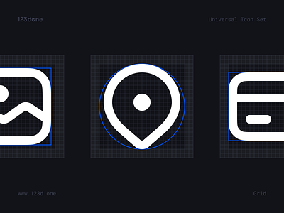 Icon grid templates