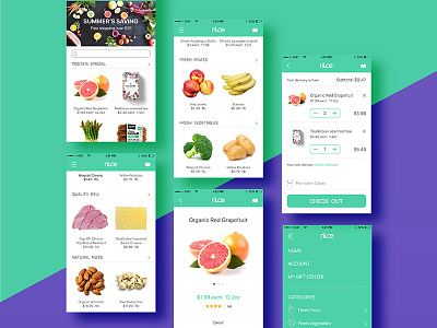 Nice Fresh Delivery - Branding & UI Design app branding icon ui ux web design