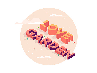 Love Garden garden letters love ui ux