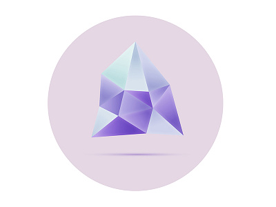 Diamond icon purple ui