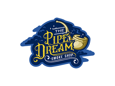 Pipe Dream blue cloud dream night pipe smoke smoke shop stars
