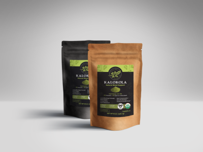 Kalokola Label design drink healthy label leaf moringa natural organic packaging powder tree vegan