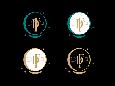 FD monogram alchemy astrology cards fortune gold horoscope monogram planetary stars symbol tarot