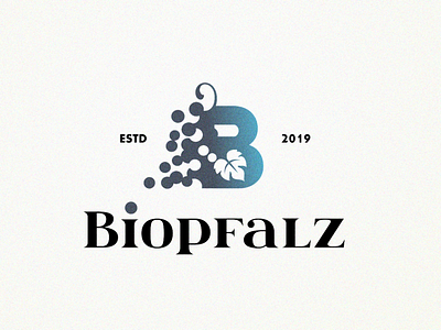 Biopfalz b letter bio blue drink grain grapes leaf letter organic type vegan vine vine shop vineyard vineyards wine