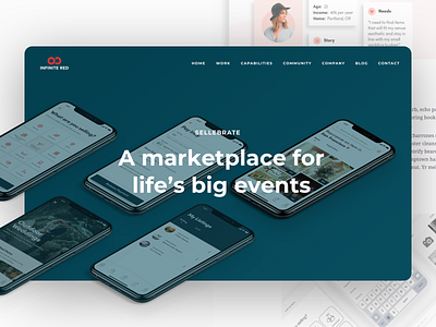 Sellebrate, a new case study from Infinite Red agency android app app design case study casestudy design ios mobile app startup ui ux web web design