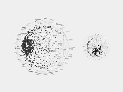 Particle sphere encoding data encoding illustration particles spheres visualization