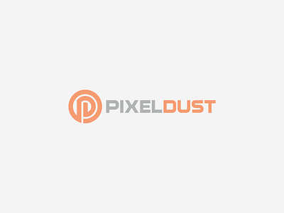 Pixel Dust branding design dust logo p pixel typography